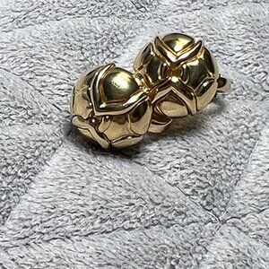 Vintage Rare Bvlgari 18Kt YG 'Parentesi' Earrings